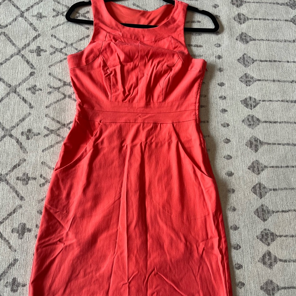 Teeze Me Coral Midi Dress